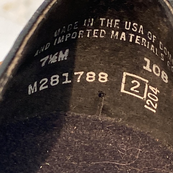 Vintage Munro Black Leather & Suede Shoes Size 7.5 - Picture 9 of 15